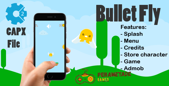 Bullet Fly - HTML5 Game - Construct 2 CAPX - CodeCanyon Item for Sale