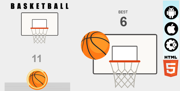 Basketball - HTML5 Game - Construct2 & Construct3 CAPX - CodeCanyon Item for Sale