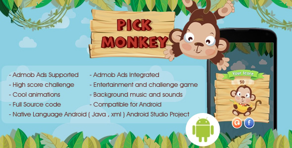 Pickup Monkey Android Admob Ads - CodeCanyon Item for Sale