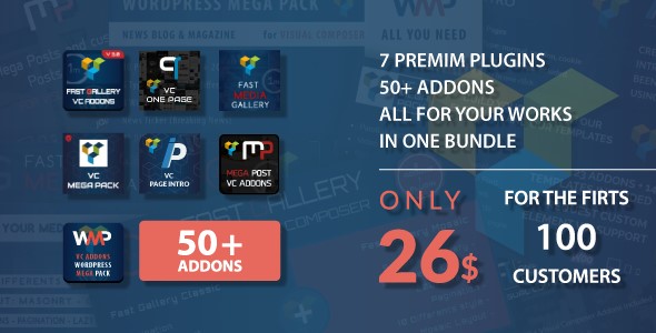 WPBakery addons bundle - gallery, media, posts and utility for WPBakery - CodeCanyon Item for Sale