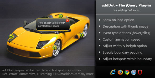 addDot - The jQuery Plug-in for Adding Hot Spots - CodeCanyon Item for Sale