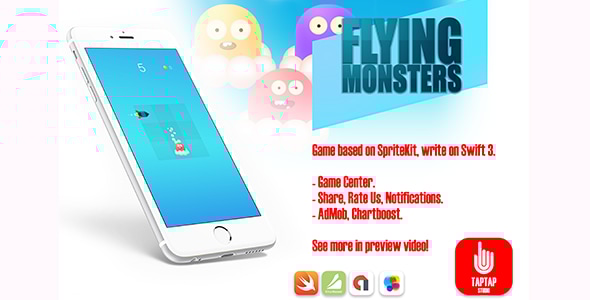 Flying Monsters - CodeCanyon Item for Sale