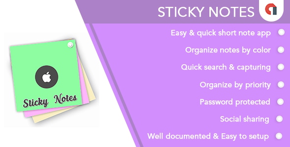 Sticky Notes for iOS - CodeCanyon Item for Sale