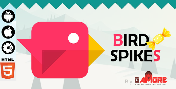 Bird Spikes - HTML5 Game - Construct2 CAPX - CodeCanyon Item for Sale