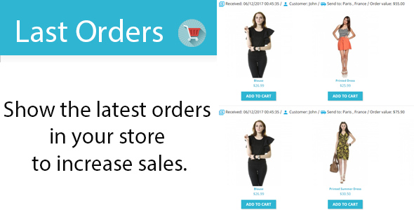 Last Orders Prestashop Module - CodeCanyon Item for Sale