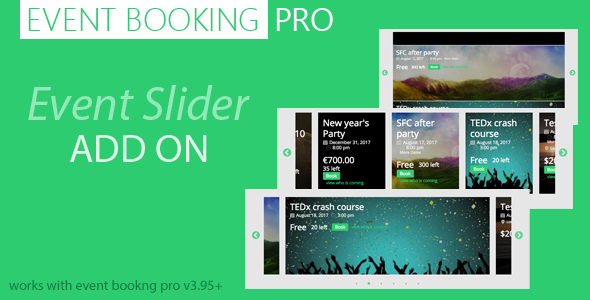 Event Booking Pro : Event Slider Addon - CodeCanyon Item for Sale