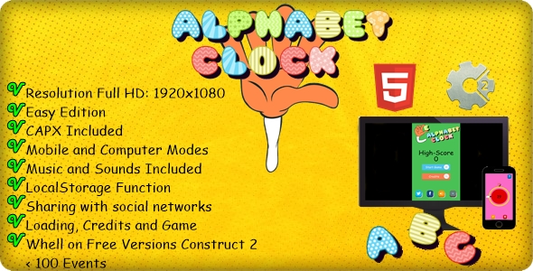 The Alphabet Clock - Template(.capx) - CodeCanyon Item for Sale