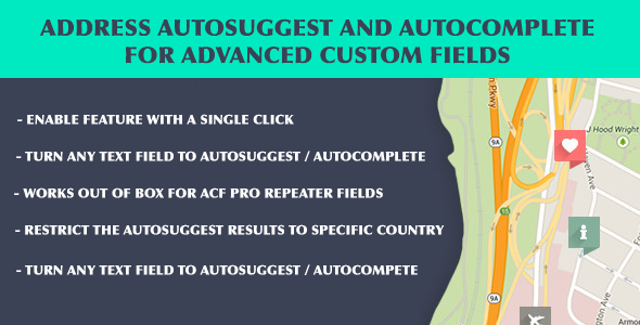 ACF Address Autosuggest and Autocomplete - CodeCanyon Item for Sale