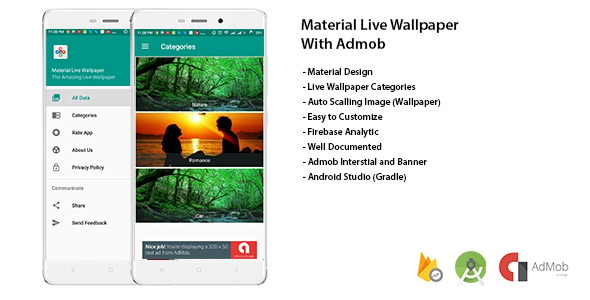 Material Live Wallpaper With Admob and Admin Panel - CodeCanyon Item for Sale