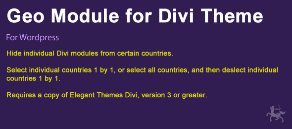 Geographic Module for Divi Theme - CodeCanyon Item for Sale