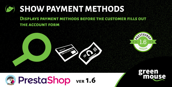 Show Payment Methods - CodeCanyon Item for Sale