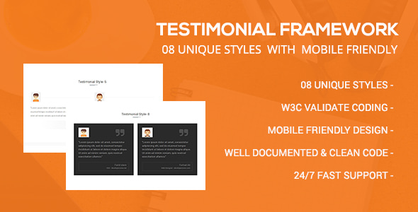 Testimonial Framework - CodeCanyon Item for Sale