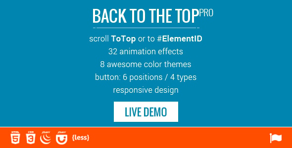Scroll to Top / ID - 32 Animations - CodeCanyon Item for Sale
