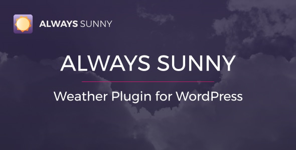 Always Sunny Plugin - WordPress Weather Widget and Shortcode - CodeCanyon Item for Sale