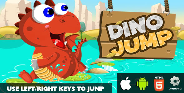 Dino Jump - HTML5 Game (CAPX) - CodeCanyon Item for Sale