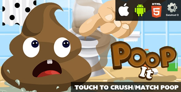 Poop It - HTML5 Game (CAPX) - CodeCanyon Item for Sale