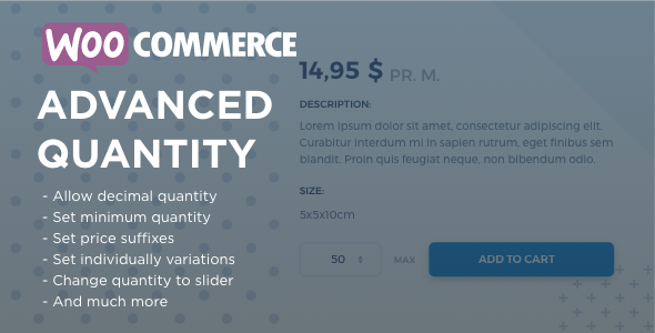 WooCommerce Advanced Quantity - CodeCanyon Item for Sale