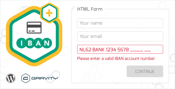 Gravity Forms IBAN Validation - CodeCanyon Item for Sale