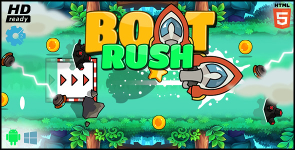 Boat Rush HTML5 Game - CodeCanyon Item for Sale