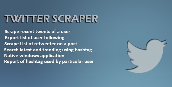 Twitter Scrapper - CodeCanyon Item for Sale