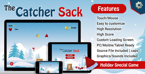 The Catcher Sack - HTML5 Game - CodeCanyon Item for Sale