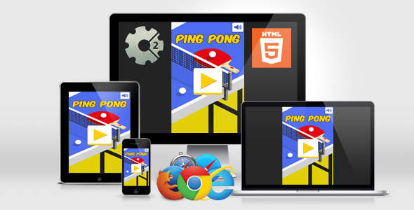 Ping Pong - HTML5 Casual Game - CodeCanyon Item for Sale