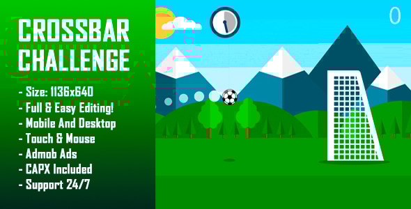 Crossbar Challenge - HTML5 Game + Mobile Version! (Construct-2 CAPX) - CodeCanyon Item for Sale