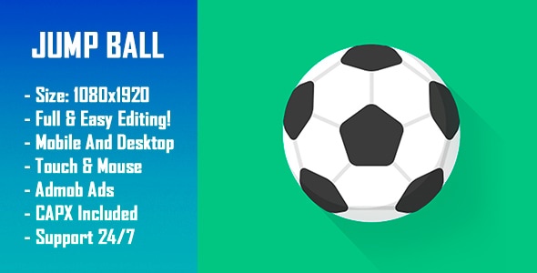 Jump Ball Arcade - HTML5 Game + Mobile Version! (Construct-2 CAPX) - CodeCanyon Item for Sale