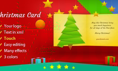 Christmas Card with Many Effects by keiow | CodeCanyon