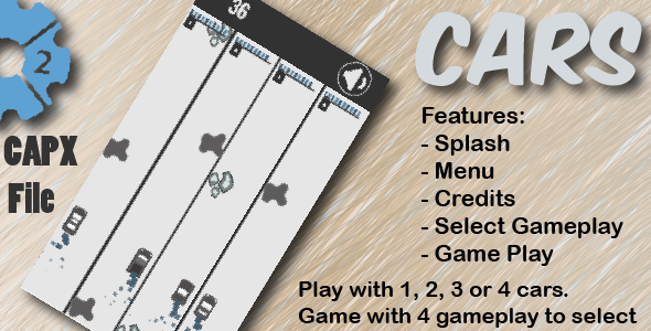 Cars - HTML5 Game - Construct 2 CAPX - CodeCanyon Item for Sale
