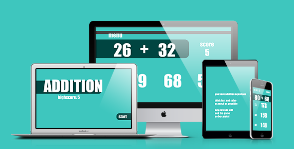 Math Game: Addition - CodeCanyon Item for Sale