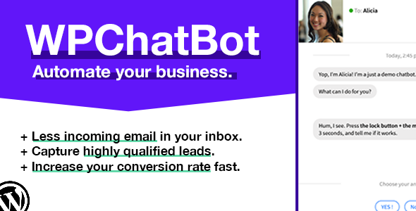 WP Chatbot - Wordpress Chatbot Builder - CodeCanyon Item for Sale