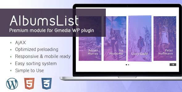 AlbumsList v3.2 | Gallery Module for Gmedia plugin - CodeCanyon Item for Sale