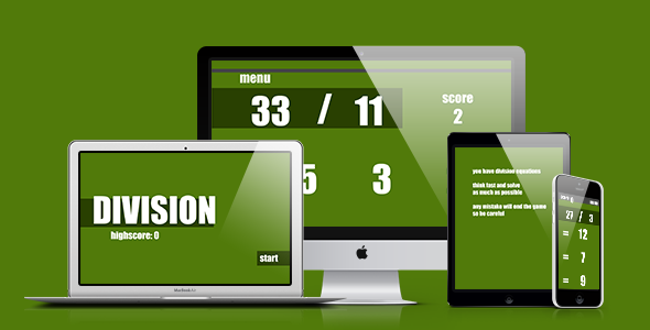 Math Game: Division - CodeCanyon Item for Sale