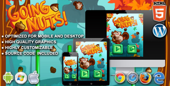 Going Nuts - HTML5 Physics Game - CodeCanyon Item for Sale