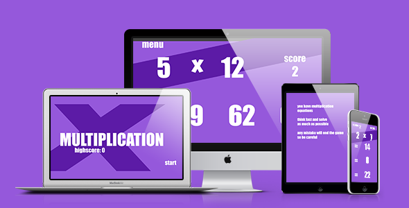 Math Game: Multiplication - CodeCanyon Item for Sale