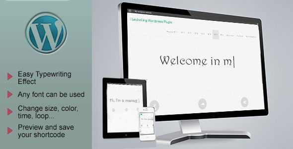 Advanced Typing Effect WordPress Plugin - CodeCanyon Item for Sale