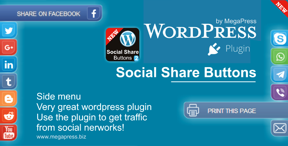 Social Share Buttons for WordPress - CodeCanyon Item for Sale