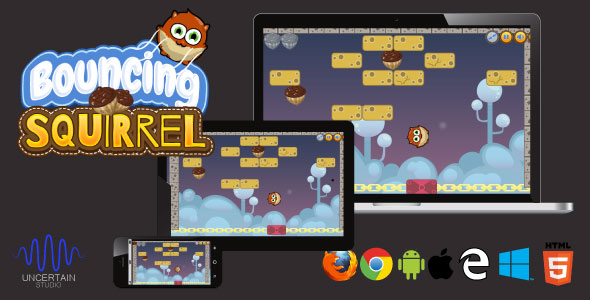 Bouncing Squirrel - HTML5 Game - CodeCanyon Item for Sale