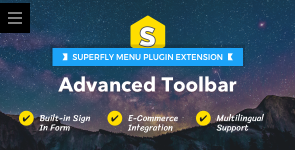 Advanced Toolbar — Superfly Menu Plugin Add-on - CodeCanyon Item for Sale