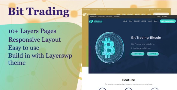 Bit Trading - Layers WordPress Style Kit - CodeCanyon Item for Sale