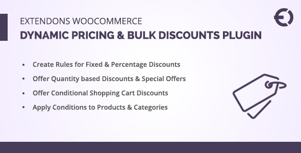 Extendons Dynamic Pricing & Bulk Discounts for WooCommerce - CodeCanyon Item for Sale