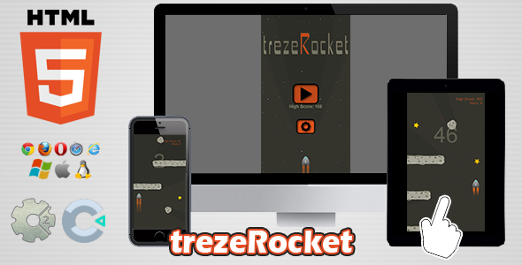 trezeRocket - HTML5 Skill Game - CodeCanyon Item for Sale