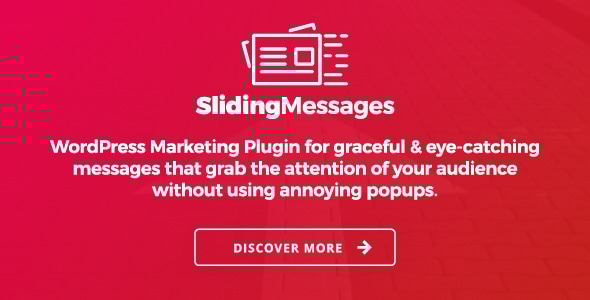 WordPress Marketing Plugin – Sliding Messages - CodeCanyon Item for Sale