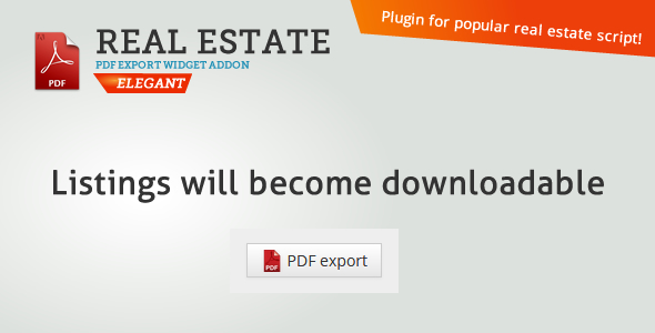 Real Estate PDF Export - CodeCanyon Item for Sale