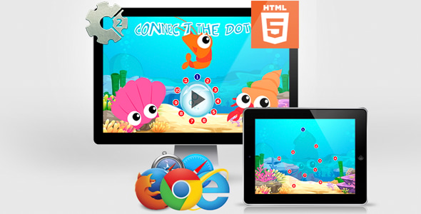 Connect The Dots - Educational HTML5 Game - CodeCanyon Item for Sale