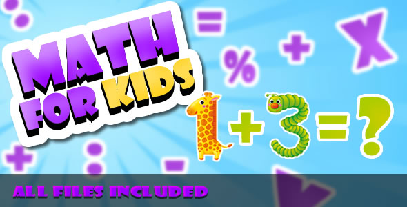 Math for Kids (CAPX & HTML) Game by GamesDv | CodeCanyon
