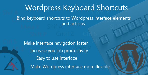 Wordpress Keyboard Shortcuts - CodeCanyon Item for Sale