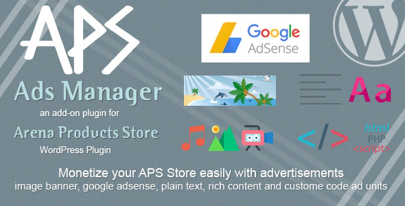 APS Ads Manager - Add-on for APS Products - WordPress Plugin - CodeCanyon Item for Sale