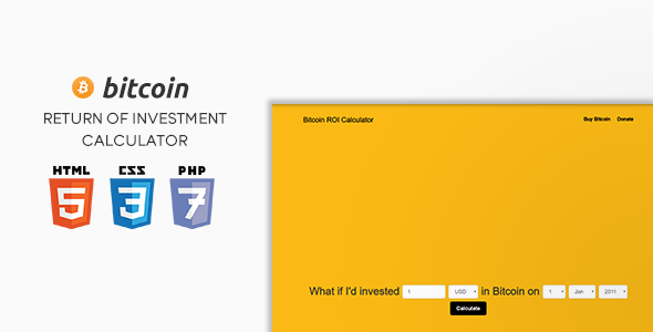 Bitcoin ROI Calculator - CodeCanyon Item for Sale